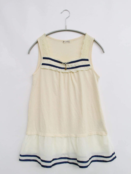 axes femme/チュニック/ワンピース/ドレス/アイボリー/M