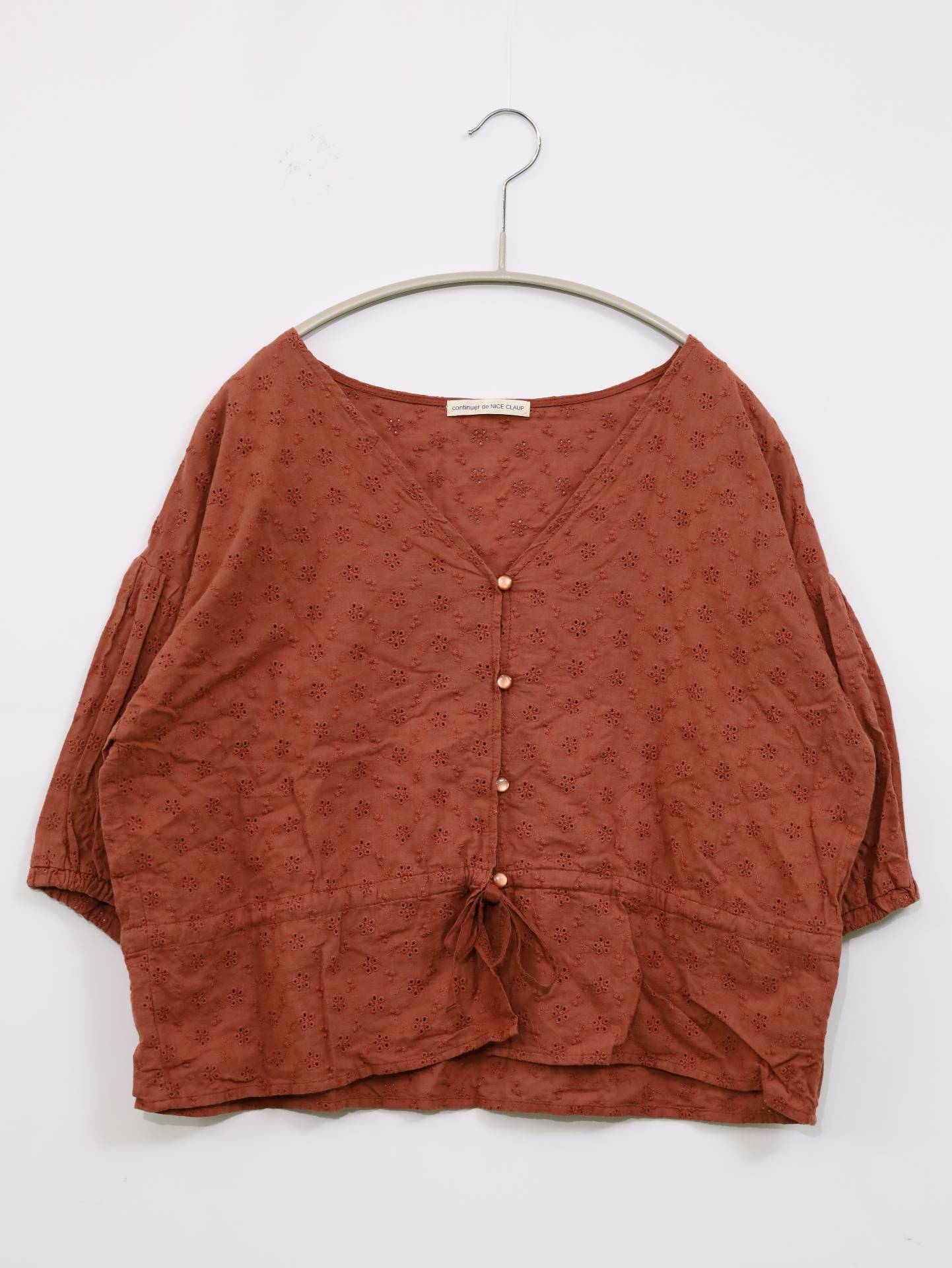 continuer de NICE CLAUP/シャツ/ブラウス/トップス/ブラウン/F