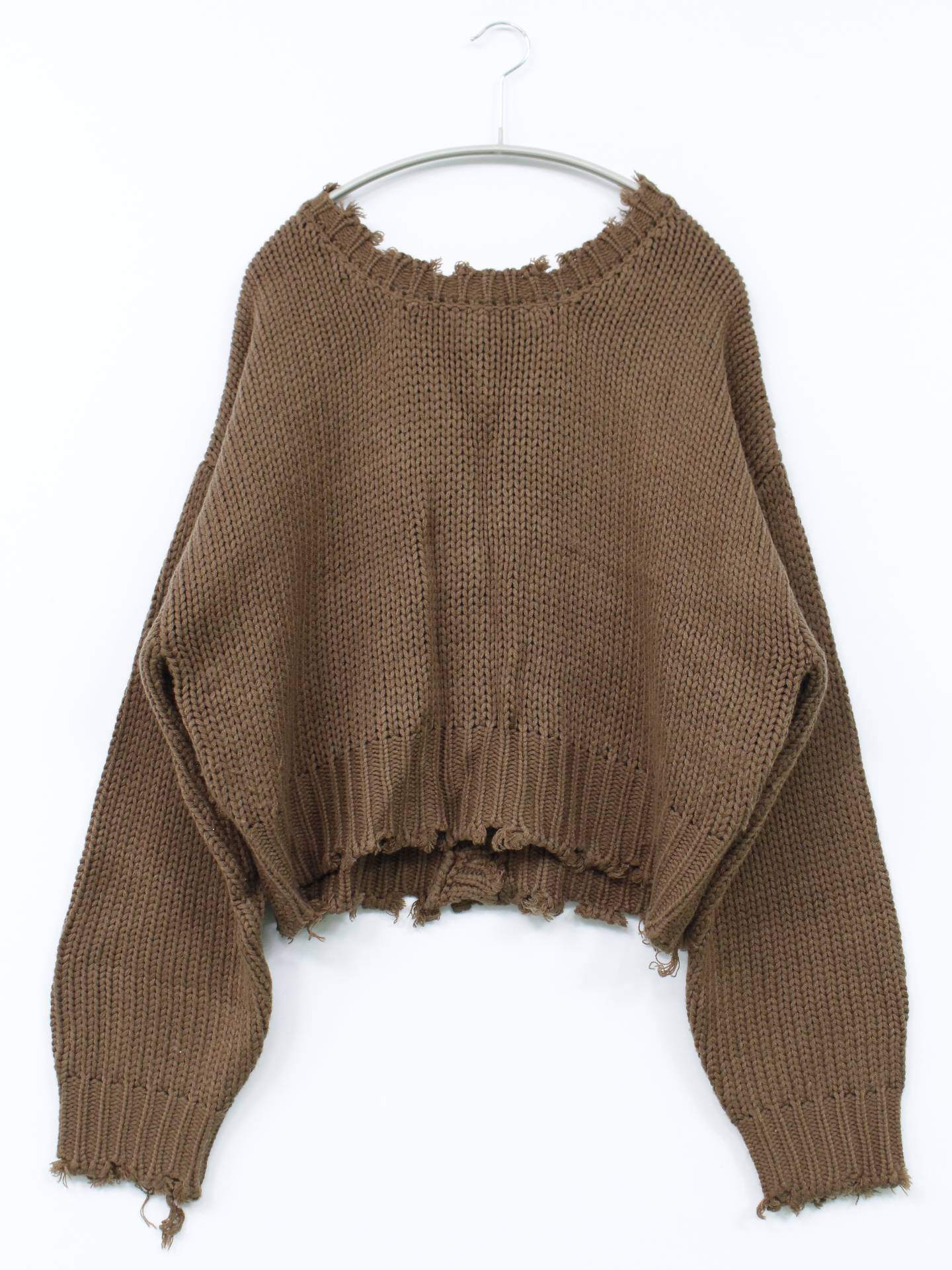 Shelly island/ニット/セーター/トップス/ブラウン/F