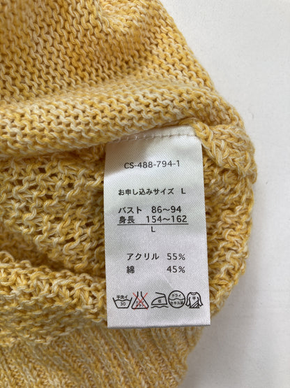 nusy/ニット/セーター/トップス/イエロー/L