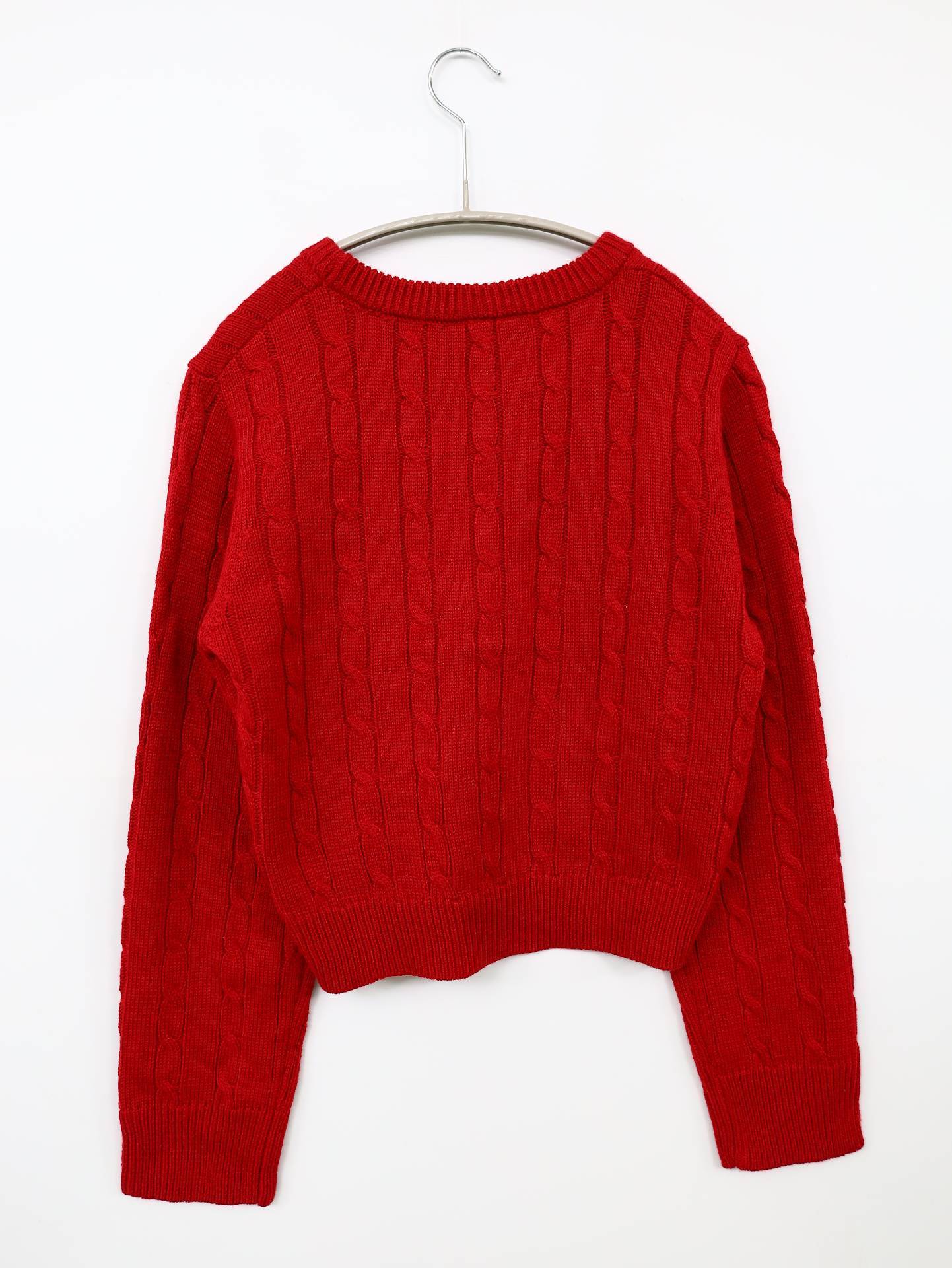 ニット/セーター/トップス/レッド/F