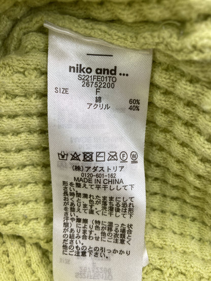 niko and .../ニコアンド/ニット/セーター/トップス/イエロー/F