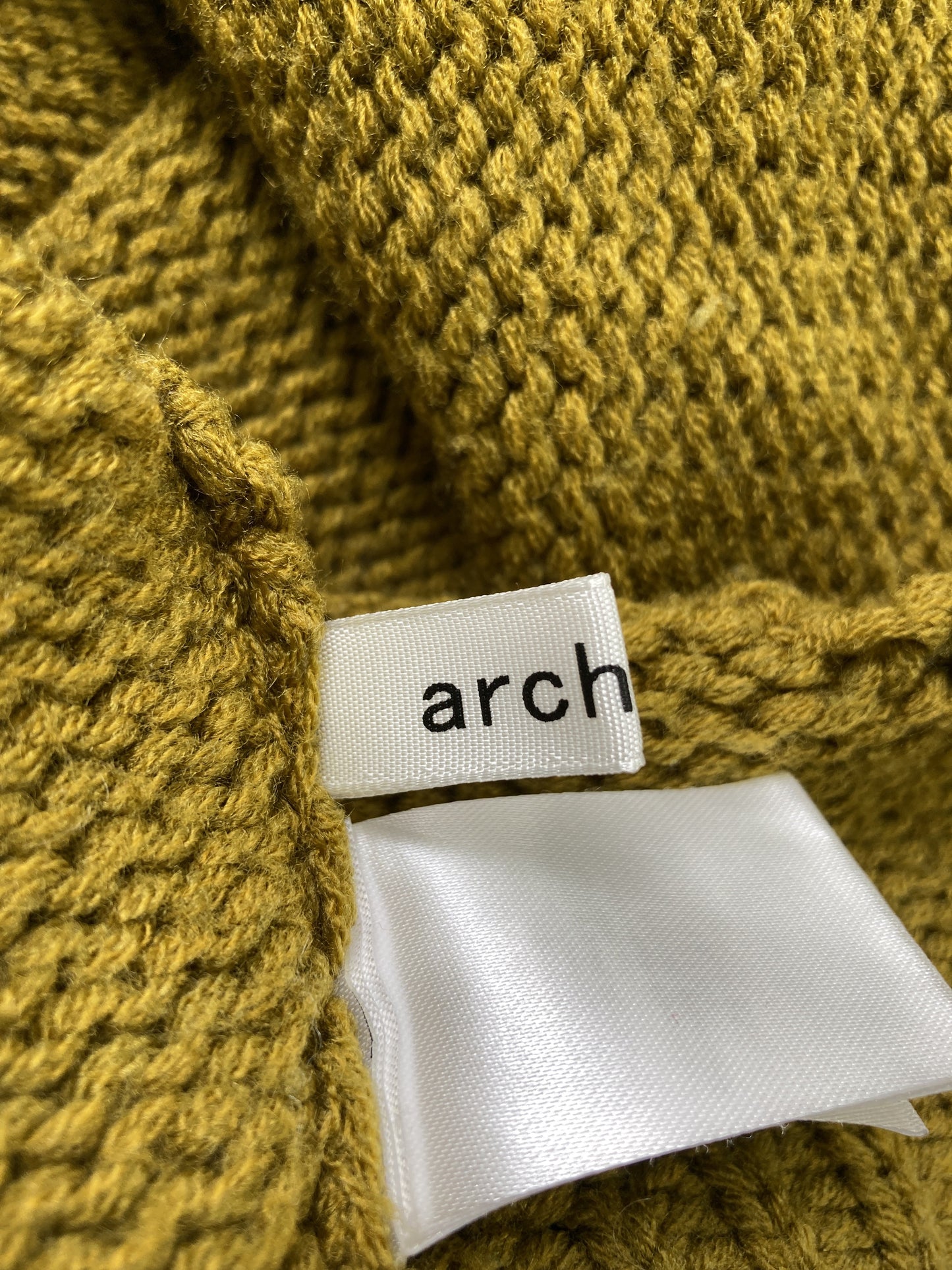 archives/アルシーヴ/ニット/セーター/トップス/イエロー/M