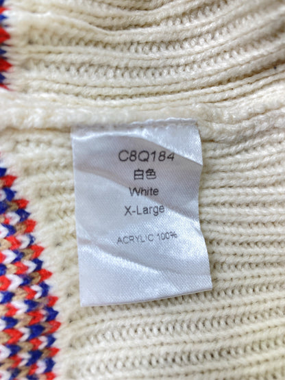 ニット/セーター/トップス/ホワイト/X-Large