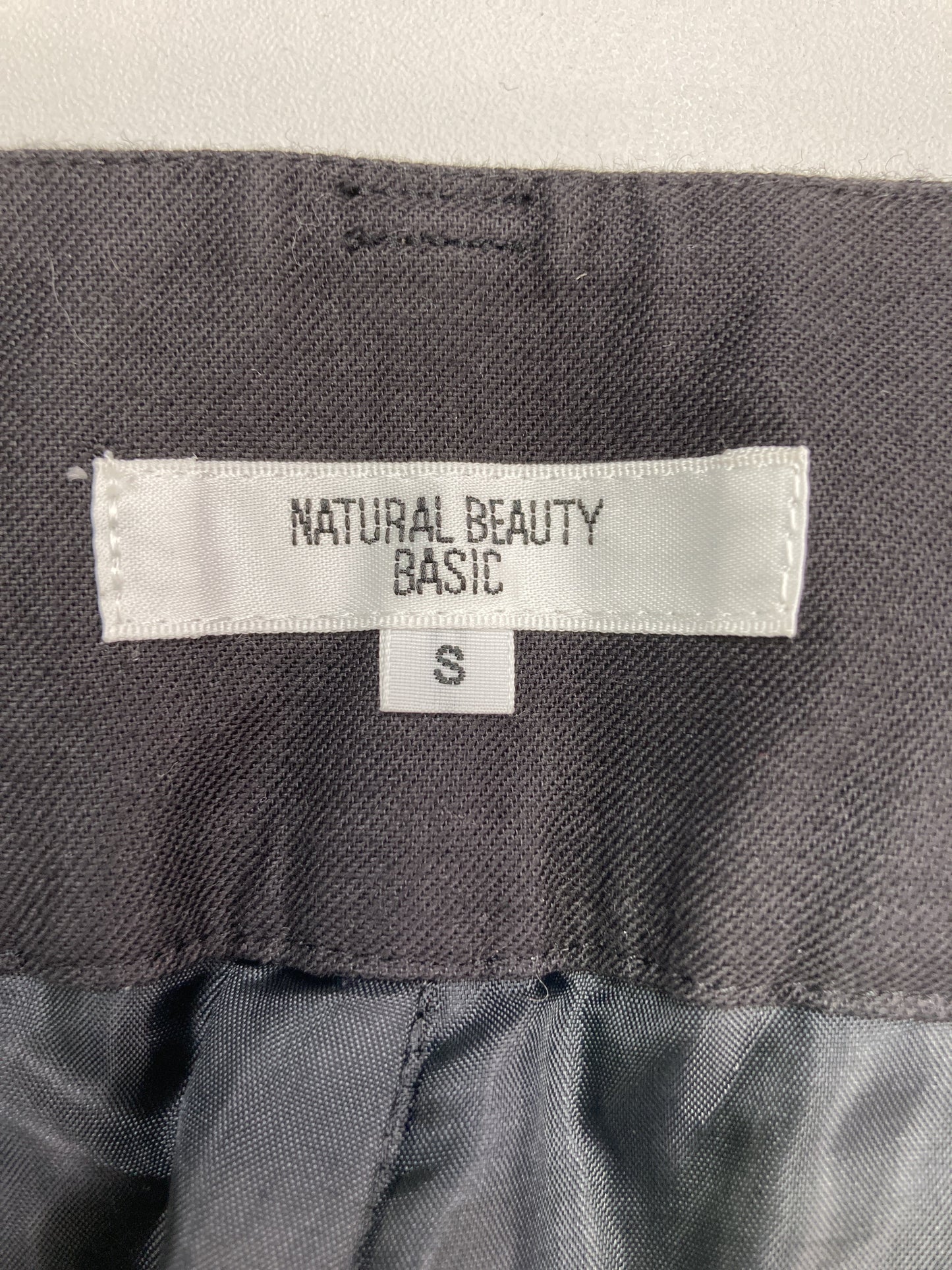 NATURAL BEAUTY BASIC/ナチュラルビューティーベーシック/スラックス/パンツ/ブラック/S