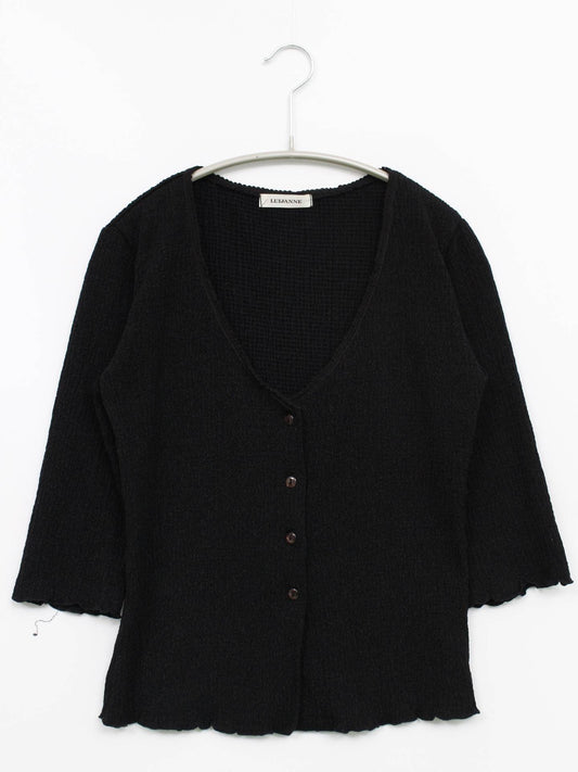 luijanne/カーディガン/ボレロ/トップス/ブラック/M