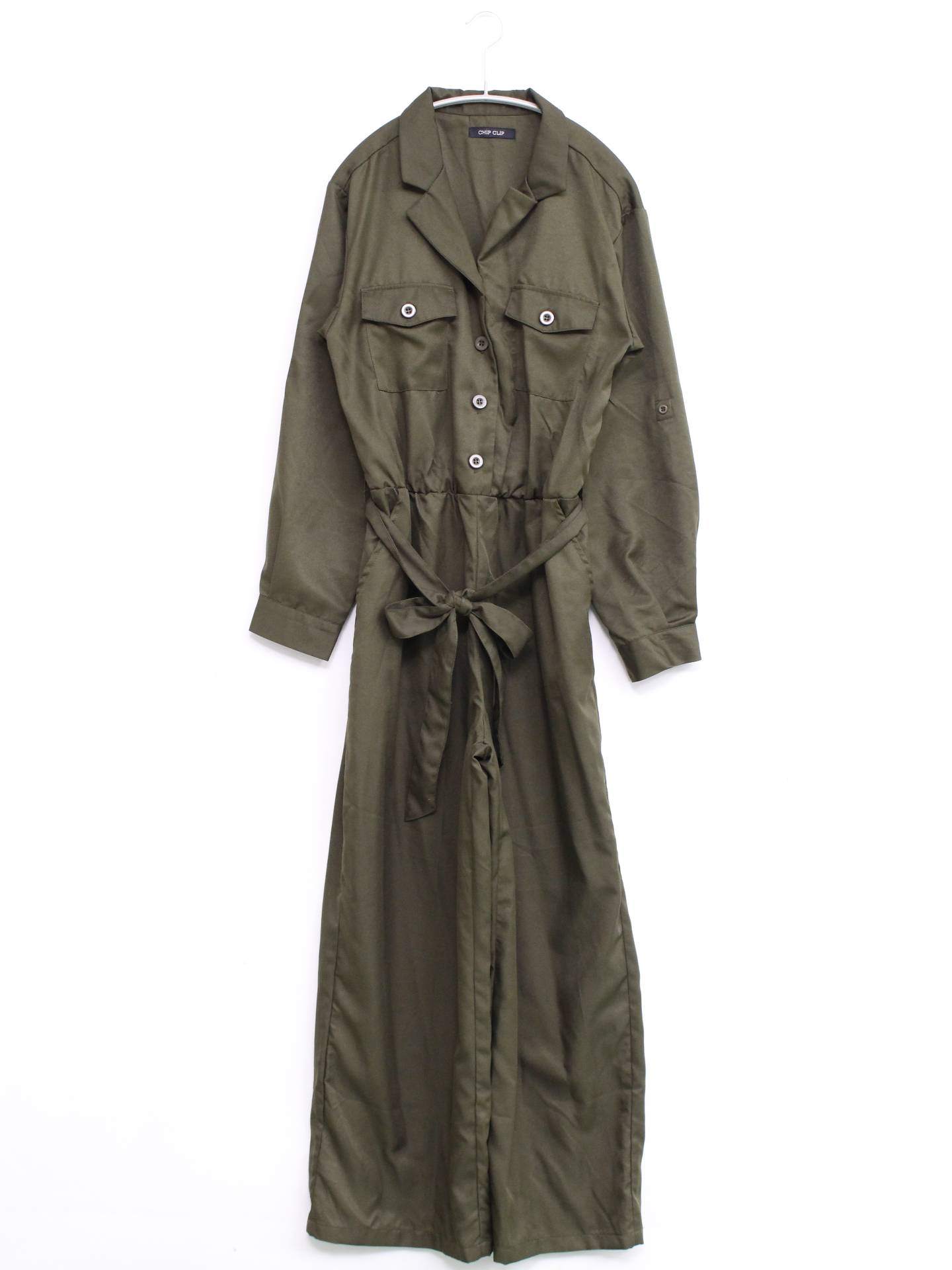 Chip Clip/チップクリップ/つなぎ/オールインワン/オールインワン・サロペット/カーキ/L