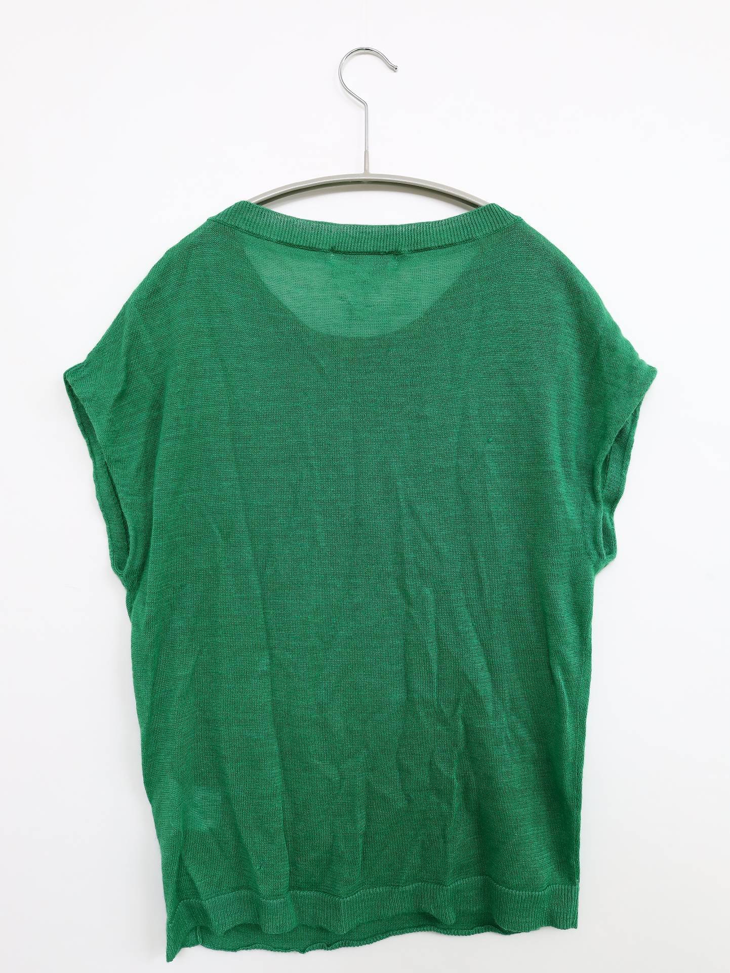MICHEL KLEIN/ニット/セーター/トップス/グリーン/38