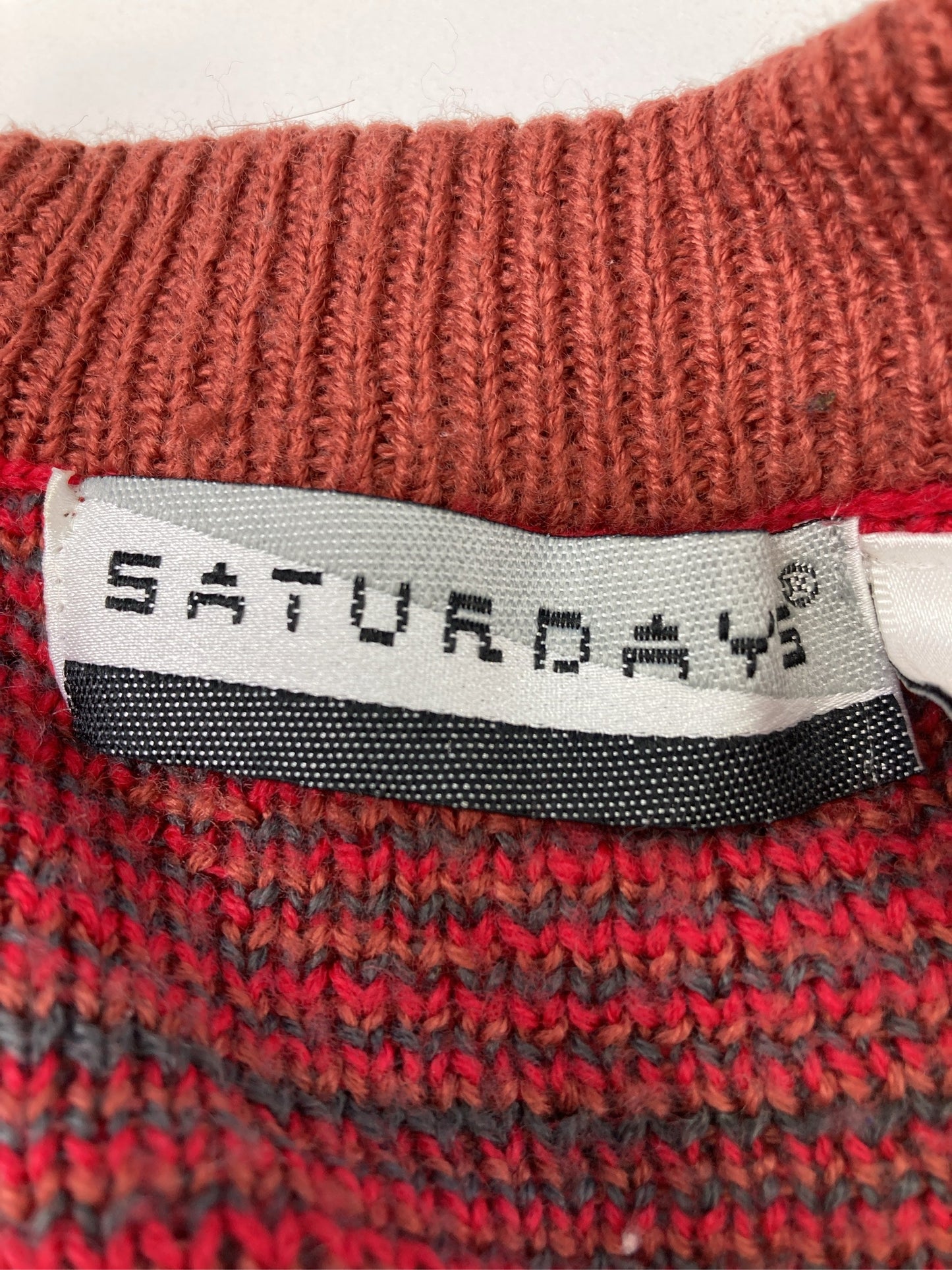 SATURDAYS/サタデーズ/ニット/セーター/トップス/レッド/M