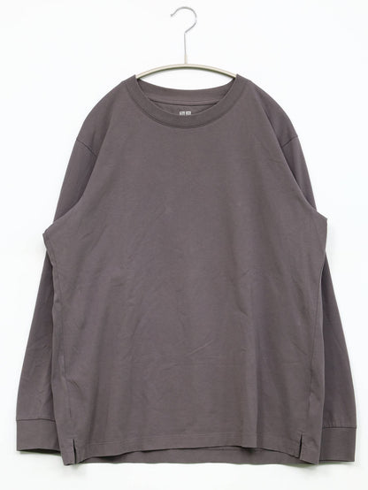 UNIQLO/ユニクロ/Tシャツ/カットソー/トップス/グレー/L
