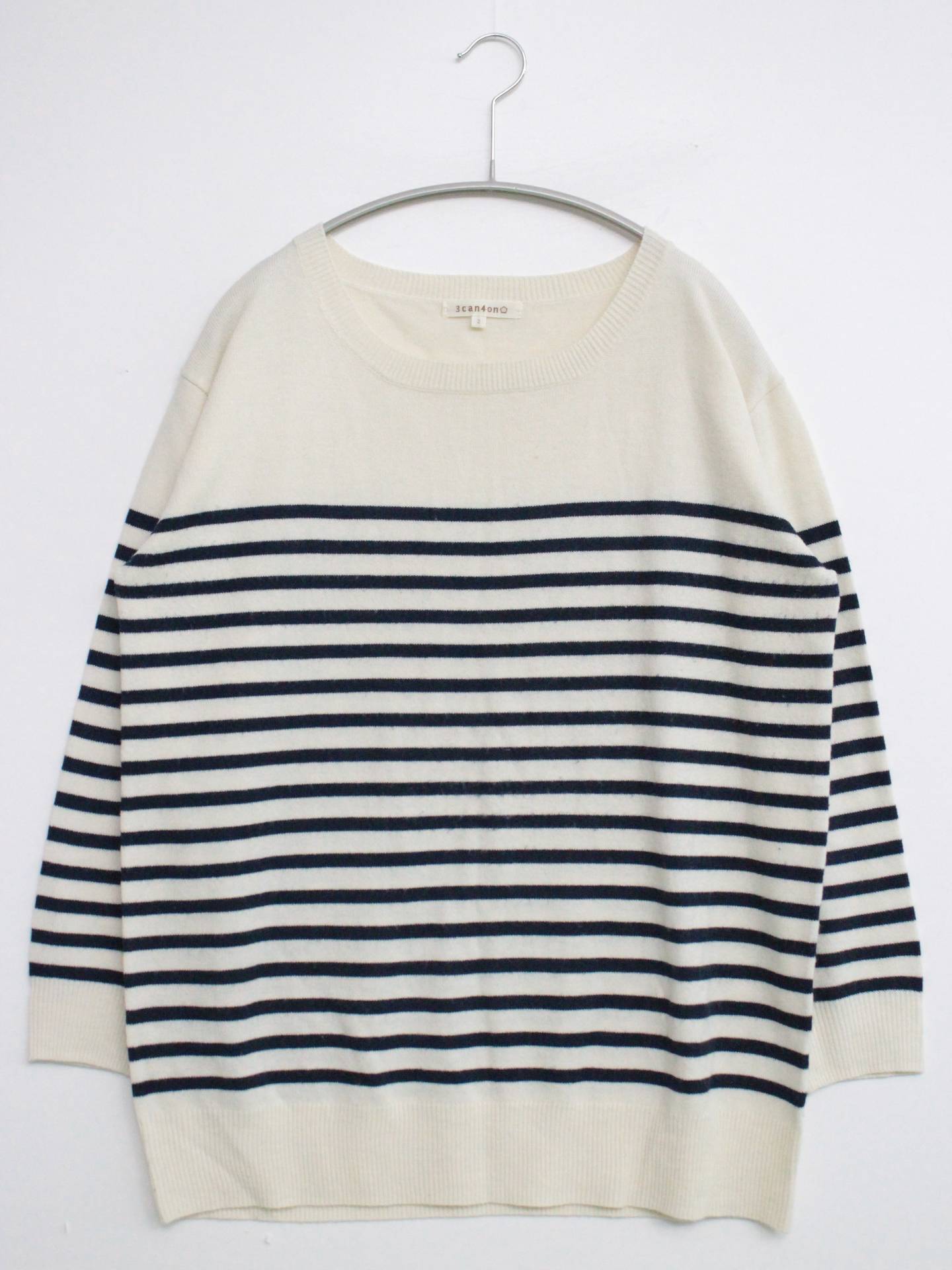 3can4on/ニット/セーター/トップス/ホワイト/2
