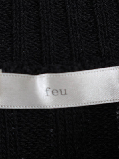 feu/Tシャツ/カットソー/トップス/ブラック/F