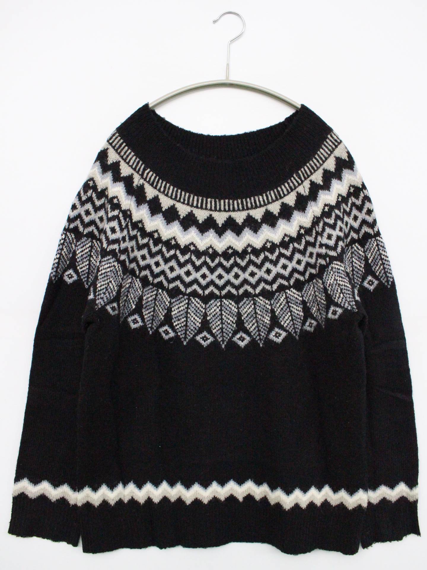 No jean/ニット/セーター/トップス/ブラック/M