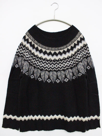 No jean/ニット/セーター/トップス/ブラック/M