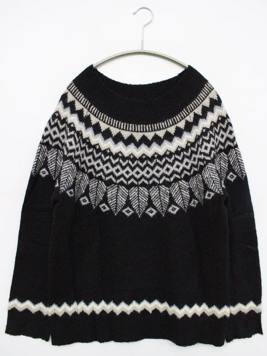 No jean/ニット/セーター/トップス/ブラック/M