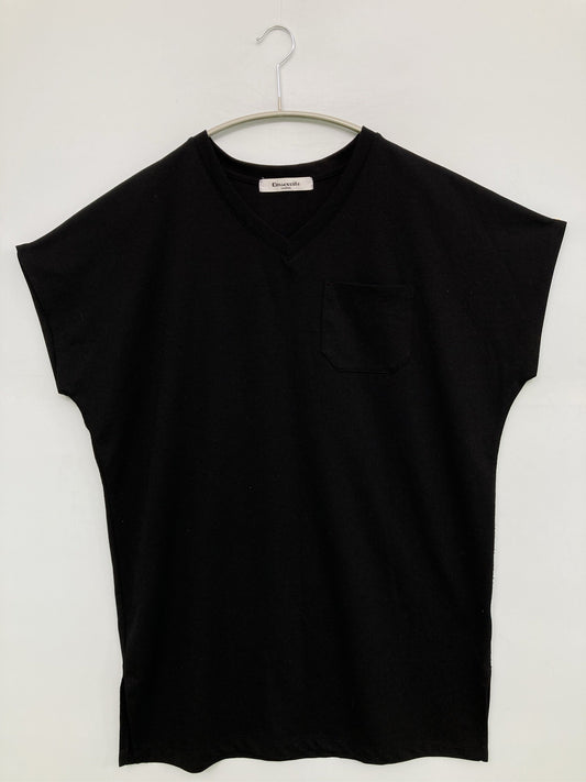 Emsexcite/エムズエキサイト/Tシャツ/カットソー/トップス/ブラック/M