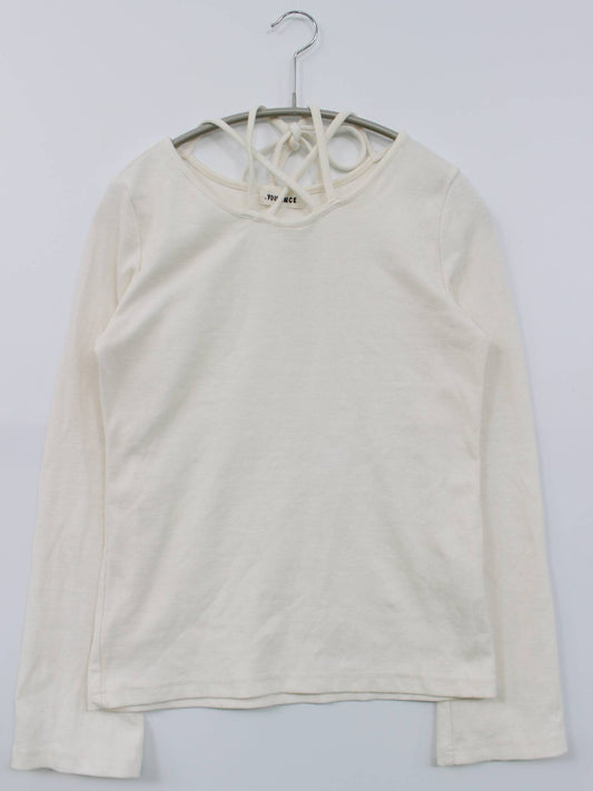 YOUANCE/ユアンス/Tシャツ/カットソー/トップス/ホワイト/F