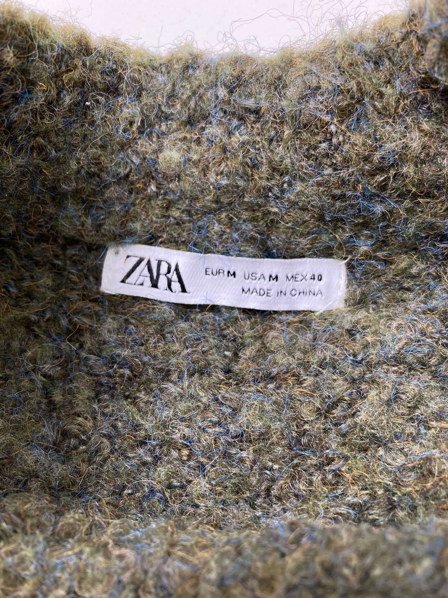 ZARA/ザラ/ニット/セーター/トップス/グリーン/M