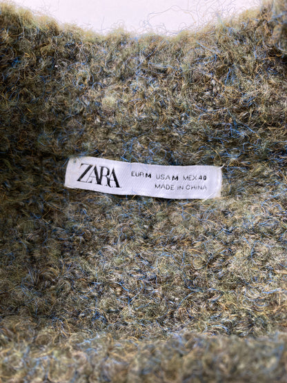 ZARA/ザラ/ニット/セーター/トップス/グリーン/M