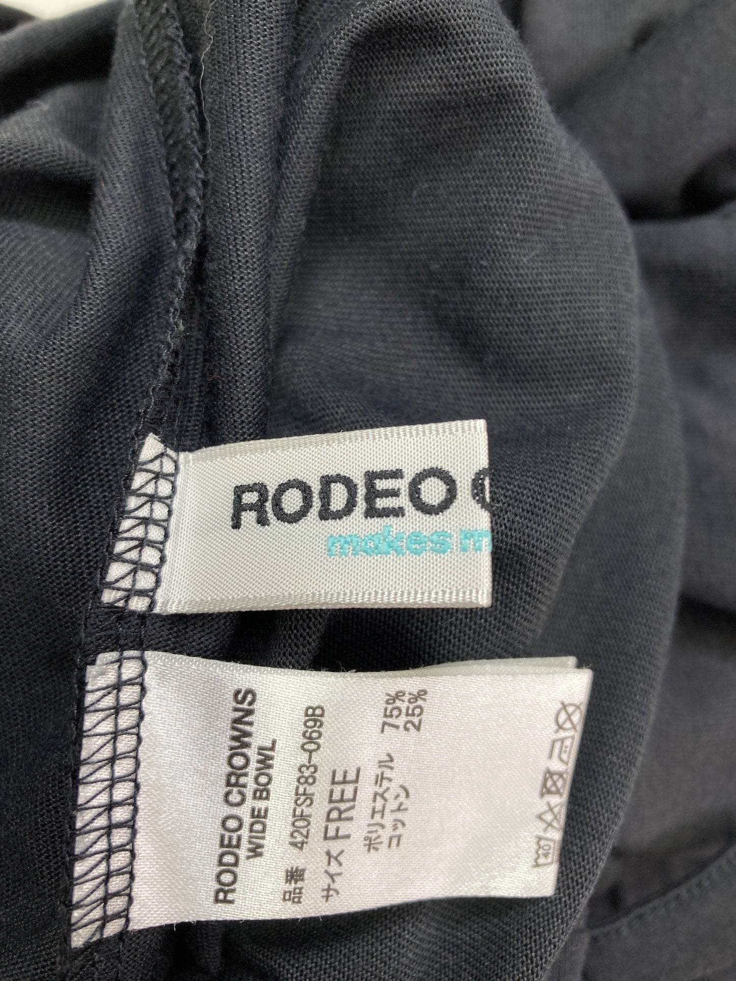 RODEO CROWNS/ロデオクラウンズ/つなぎ/オールインワン/オールインワン・サロペット/ブラック/FREE