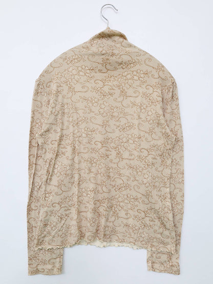 oeillet/Tシャツ/カットソー/トップス/ベージュ/L