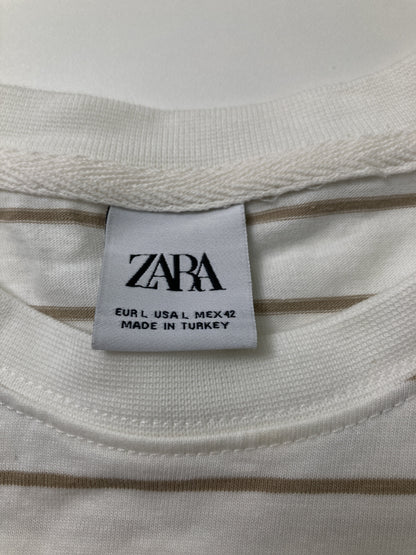 ZARA/ザラ/Tシャツ/カットソー/トップス/ホワイト/L