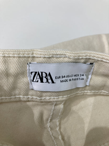 ZARA/ザラ/デニムパンツ/パンツ/アイボリー/EUR 34/USA 2/MEX 24
