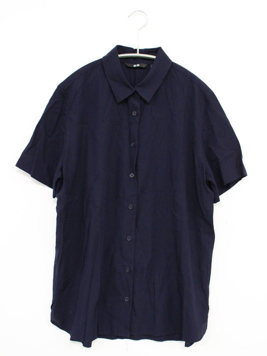 UNIQLO/ユニクロ/シャツ/ブラウス/トップス/ネイビー/M
