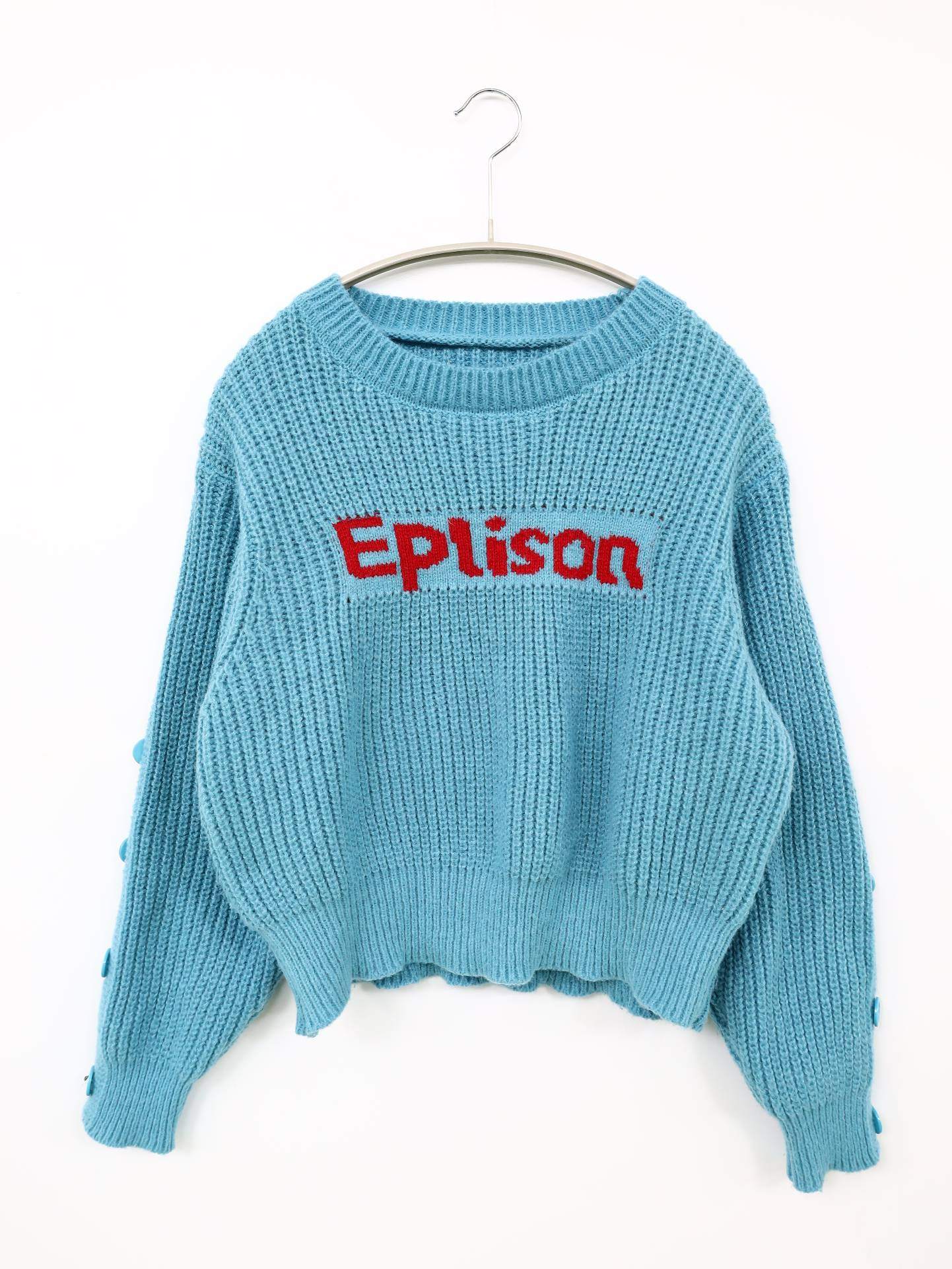 ニット/セーター/トップス/スカイブルー