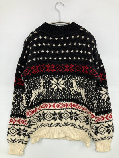 ALPS/アルプス/ニット/セーター/トップス/ブラック/L