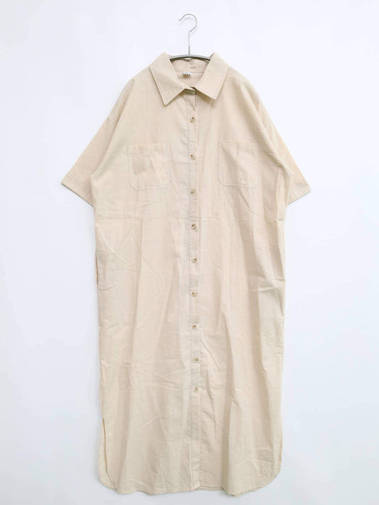 LIMI/シャツワンピース/ワンピース/ドレス/ベージュ