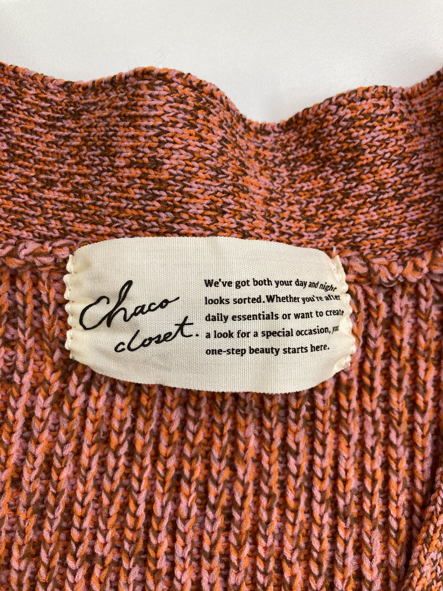 chaco closet/カーディガン/ボレロ/トップス/オレンジ/F