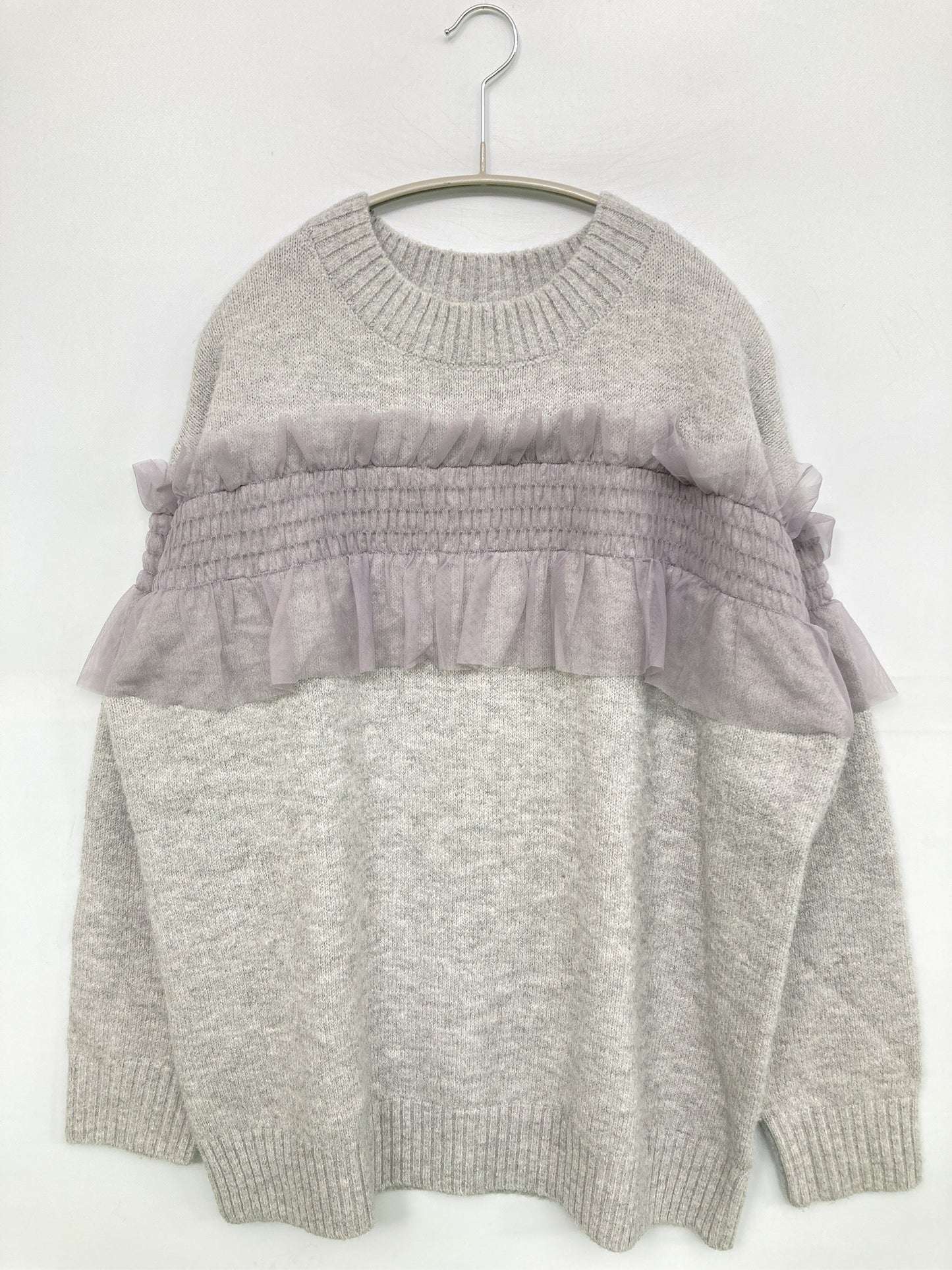 ニット/セーター/トップス/グレー/F
