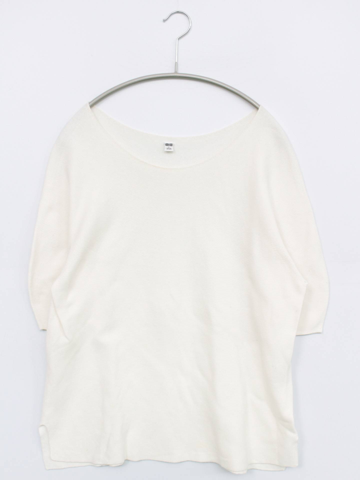 UNIQLO/ユニクロ/Tシャツ/カットソー/トップス/ホワイト/L