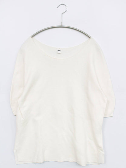 UNIQLO/ユニクロ/Tシャツ/カットソー/トップス/ホワイト/L