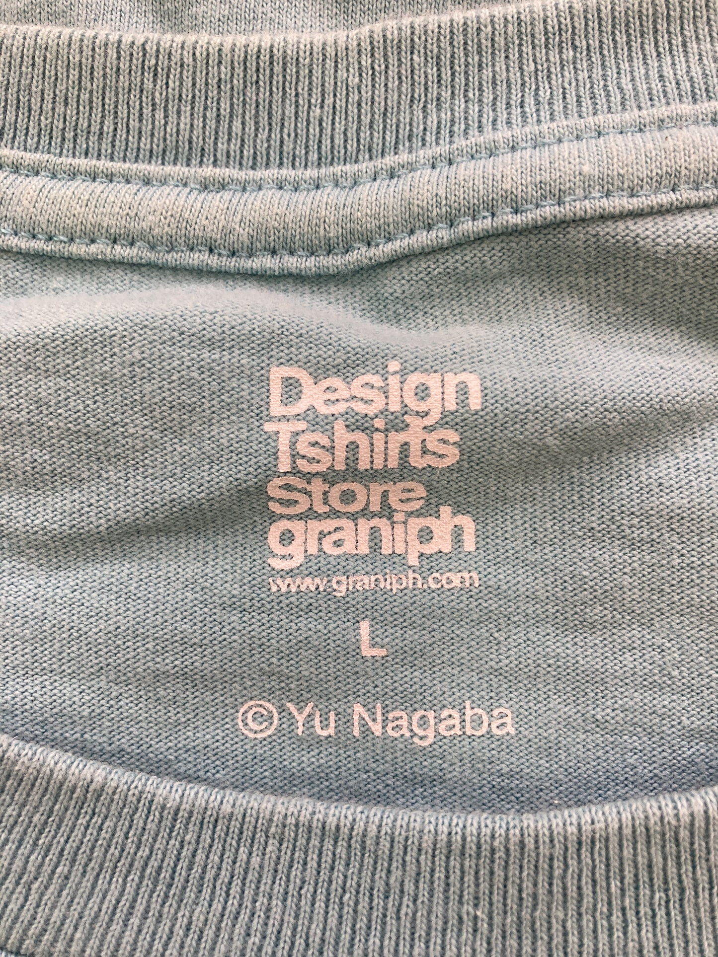 Design Tshirts Store graniph/デザインティーシャツストアーグラニフ/Tシャツ/カットソー/トップス/スカイブルー/L