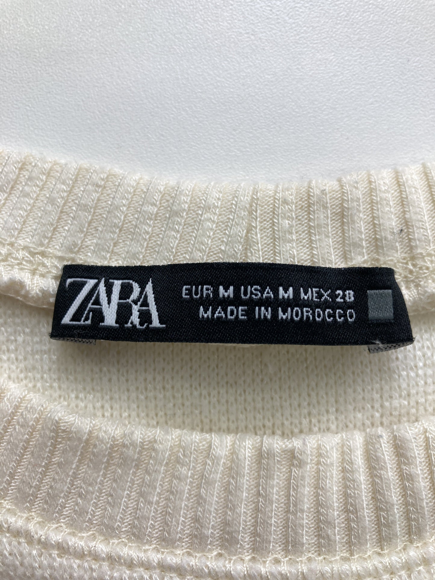 ZARA/ザラ/ニット/セーター/トップス/ホワイト/M