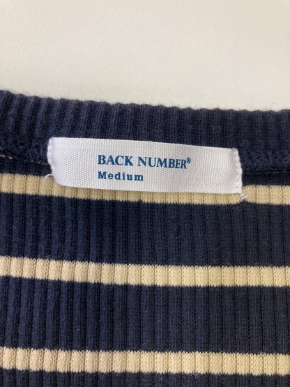 BACK NUMBER/ニット/セーター/トップス/ブラック/M