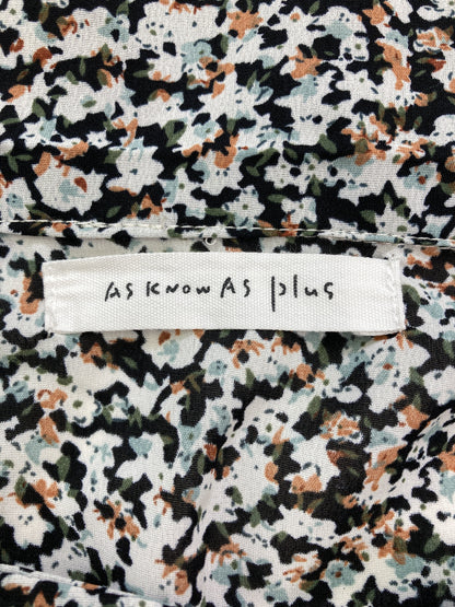 As know as plus/シャツ/ブラウス/トップス/ブラック/F