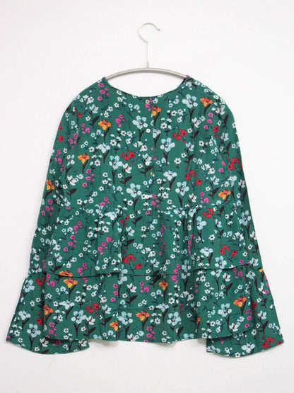 ZARA/ザラ/シャツ/ブラウス/トップス/グリーン/XS