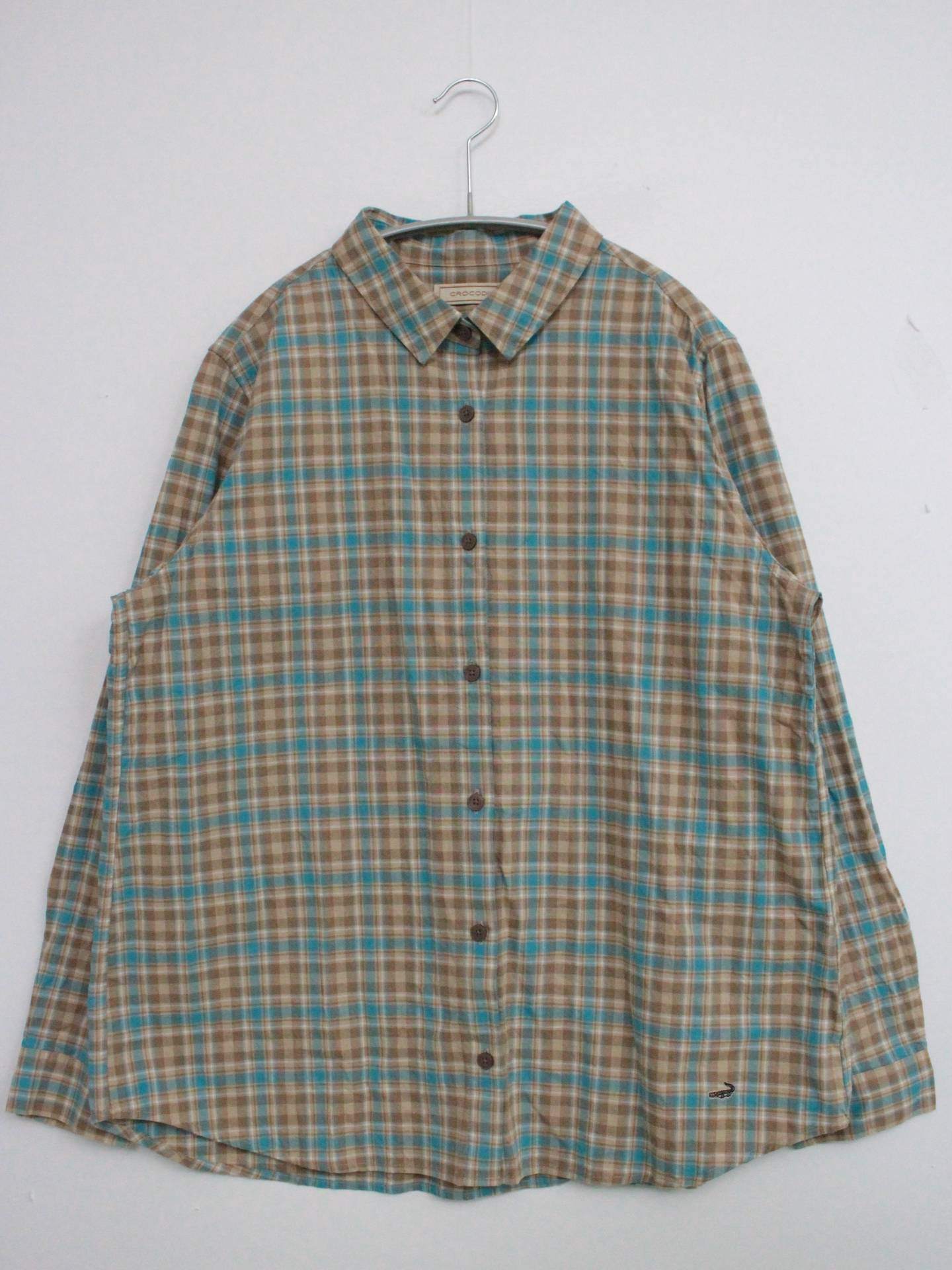 Crocodile/クロコダイル/シャツ/ブラウス/トップス/ブラウン/LL