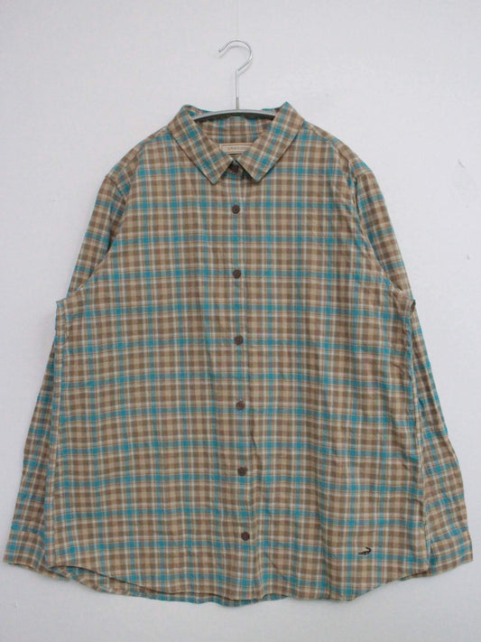 Crocodile/クロコダイル/シャツ/ブラウス/トップス/ブラウン/LL