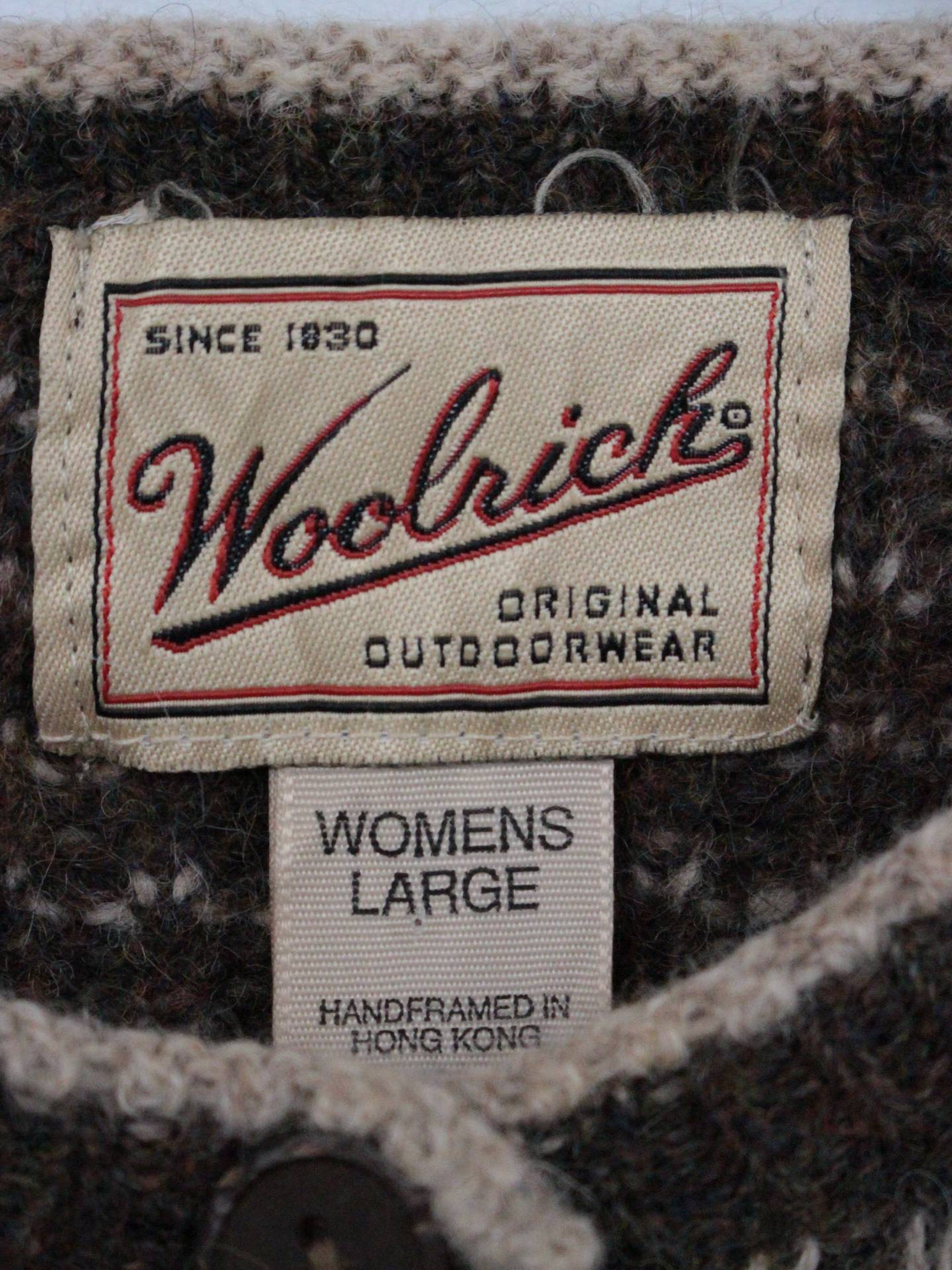 wool rich/カーディガン/ボレロ/トップス/ブラウン/LARGE