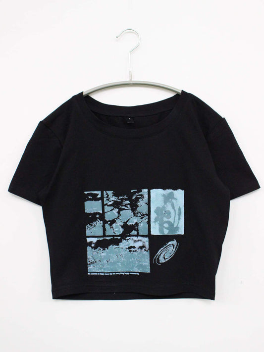 Tシャツ/カットソー/トップス/ブラック/L