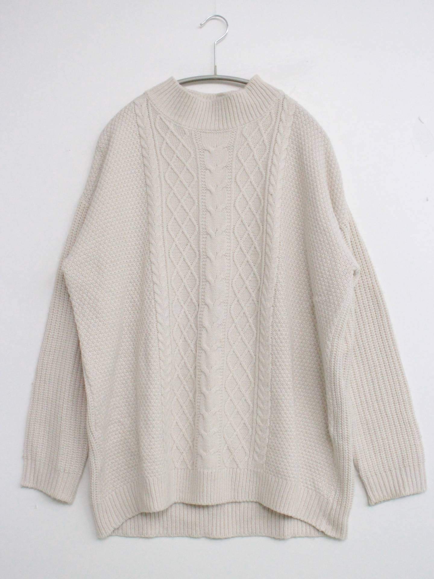 GLACIER/グラシア/ニット/セーター/トップス/アイボリー/M