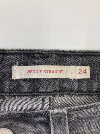 WEDGIE STRAIGHT/デニムパンツ/パンツ/ブラック/24