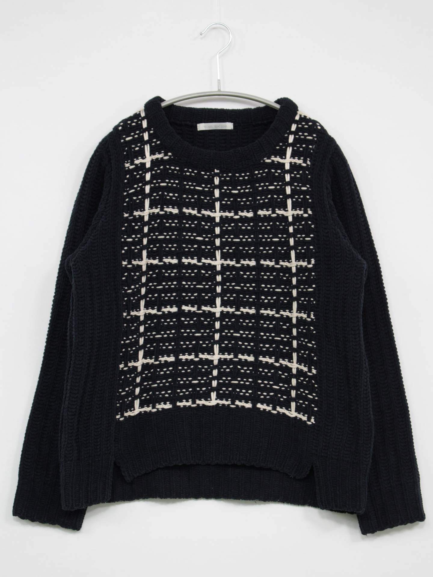 vous meme/ニット/セーター/トップス/ブラック/M