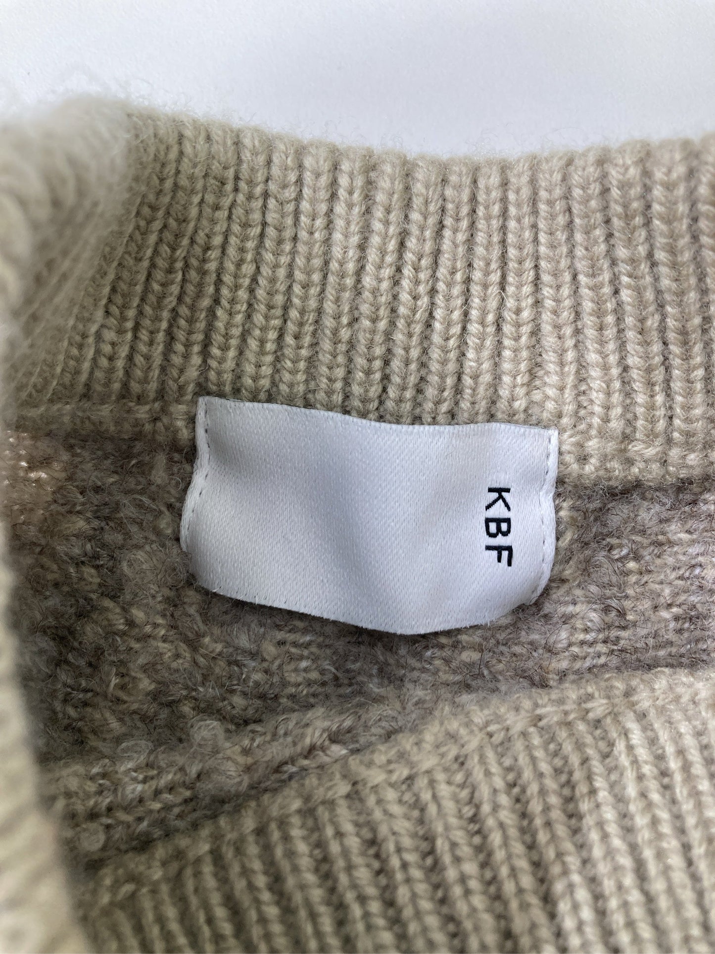 KBF/ケービーエフ/ニット/セーター/トップス/ブラウン/size ONE