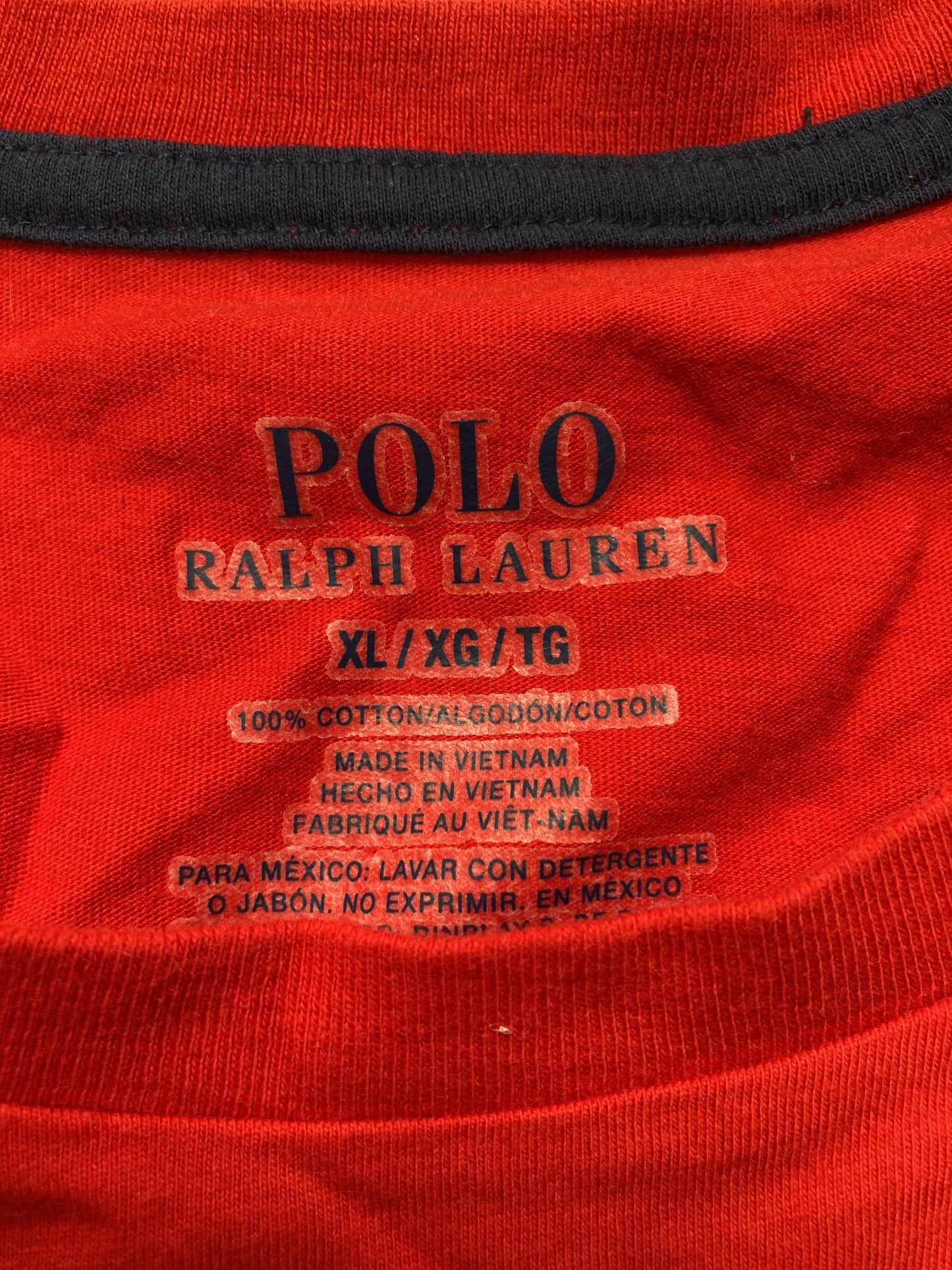 Polo Ralph Lauren/ポロラルフローレン/Tシャツ/カットソー/トップス/レッド/XL