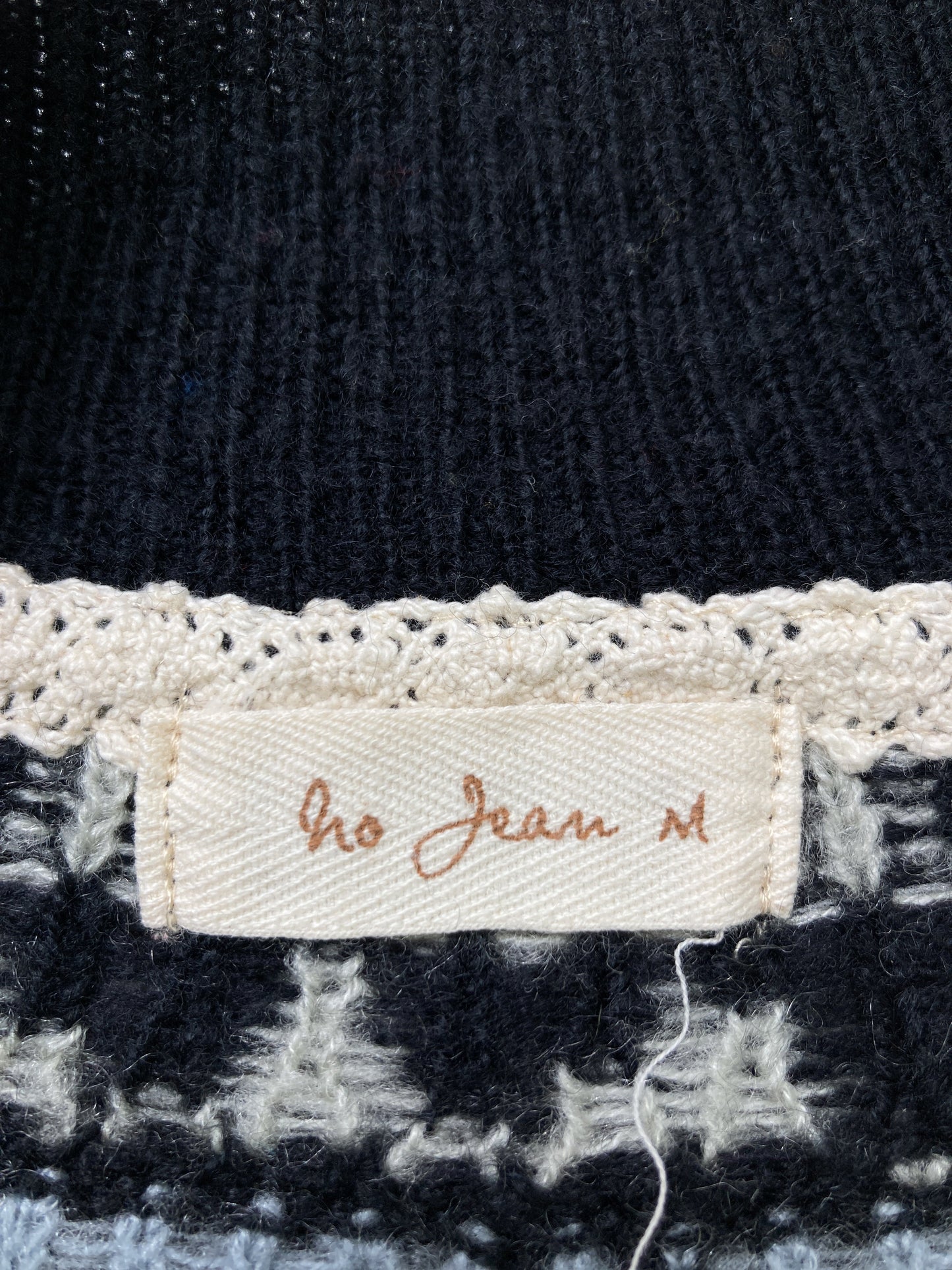 No jean/ニット/セーター/トップス/ブラック/M